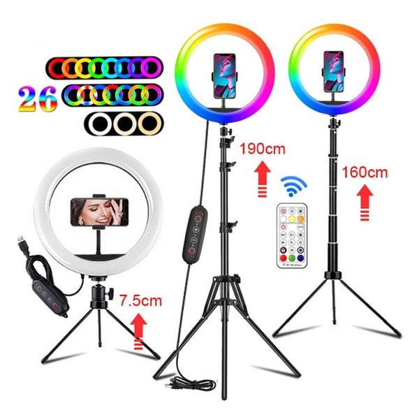 flash heads 10 inch led rgb colorful ring selfie light kit with tripod + remote 160cm extension pole 19cm makeup video lights
flash heads 10 inch led rgb colorful ring selfie light kit with tripod + remote 160cm extension pole 19cm makeup video lights