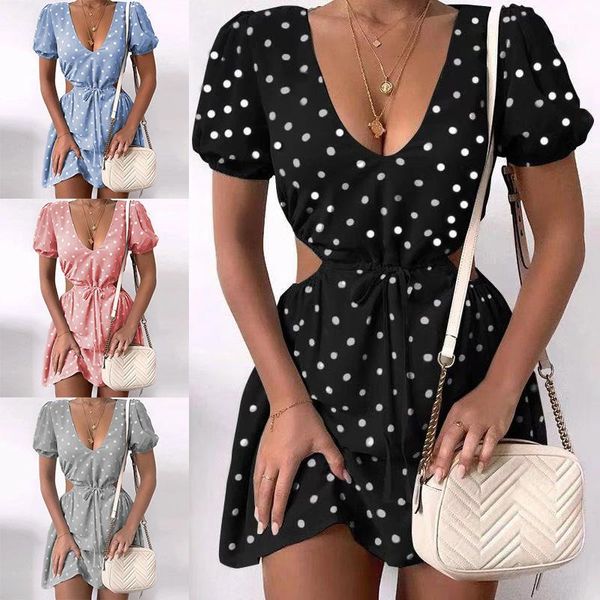 fashion summer spring a-line v-neck women mini dress dot sashes girl cute pink party club /plus size clothing g2373 casual dresses, Black;gray
fashion summer spring a-line v-neck women mini dress dot sashes girl cute pink party club /plus size clothing g2373 casual dresses, Black;gray