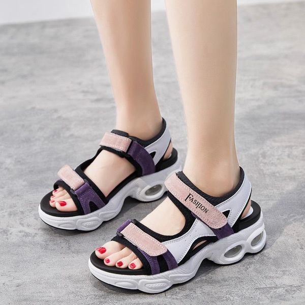 100% genuine leather shoes women sandals 2021 fashion summer thick sole height increasing 5cm a2360, Black
100% genuine leather shoes women sandals 2021 fashion summer thick sole height increasing 5cm a2360, Black