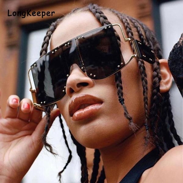 sunglasses fashion metal rivet women oversized mirror square punk sun glasses men shades trend unique female gafas uv400, White;black
sunglasses fashion metal rivet women oversized mirror square punk sun glasses men shades trend unique female gafas uv400, White;black