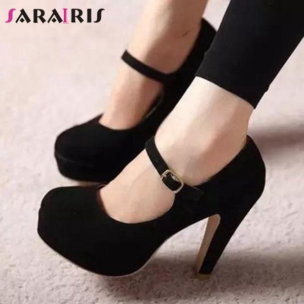 dress shoes sarairis super high heels mary janes pumps women concise platform ladies office elegant shallow, Black
dress shoes sarairis super high heels mary janes pumps women concise platform ladies office elegant shallow, Black