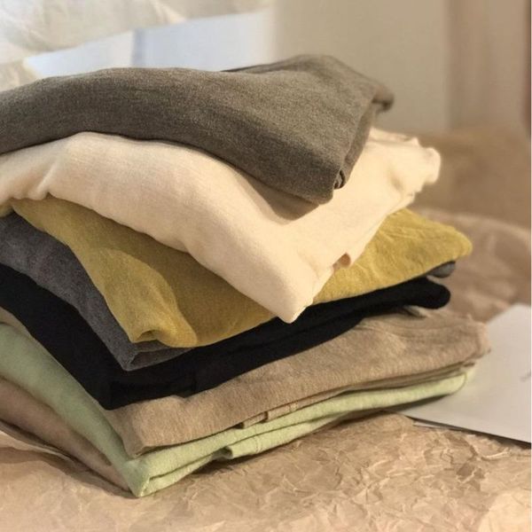 women's t-shirt girlfriend warm oil soft cashmere texture round neck basic long sleeve solid color bottomed shirt, White
women's t-shirt girlfriend warm oil soft cashmere texture round neck basic long sleeve solid color bottomed shirt, White