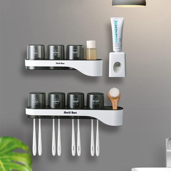 toothbrush holders 045 multi-function wall mounted holder automatic toothpaste squeezer dispenser storage rack bathroom accessories
toothbrush holders 045 multi-function wall mounted holder automatic toothpaste squeezer dispenser storage rack bathroom accessories