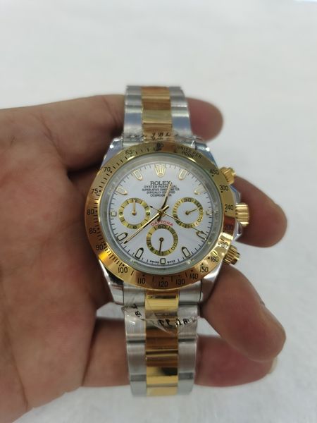 with original box luxury automatic 2813 mechanical movement watch gold dial watches men 116508 116528 mens cosmograph wristwatches 300, Slivery;brown
with original box luxury automatic 2813 mechanical movement watch gold dial watches men 116508 116528 mens cosmograph wristwatches 300, Slivery;brown