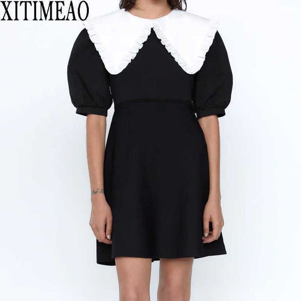 za autumn winter women splicing slim temperament short sleeves sweater dress graceful a-line mini skirt 210602, Black;gray
za autumn winter women splicing slim temperament short sleeves sweater dress graceful a-line mini skirt 210602, Black;gray