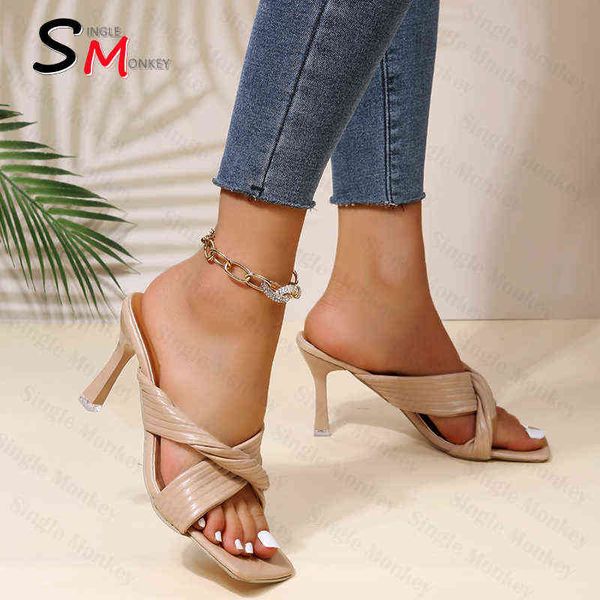 brand women slippers high heels sandals 2022 summer open toed woman shoes designer new flip flops female fashion party slides y220221, Black
brand women slippers high heels sandals 2022 summer open toed woman shoes designer new flip flops female fashion party slides y220221, Black