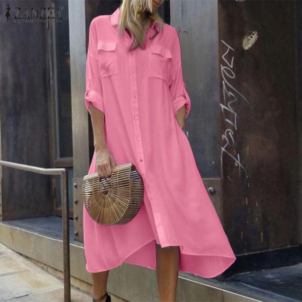 casual dresses women vintage shirt dress 2022 summer ladies knee length vestidos solid long sleeve lady a-line oversized sundress, Black;gray
casual dresses women vintage shirt dress 2022 summer ladies knee length vestidos solid long sleeve lady a-line oversized sundress, Black;gray
