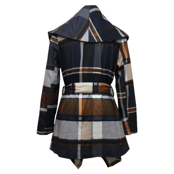 winter coat women loose clothing warm parka plaid wool long jacket for trench women's & blends, Black
winter coat women loose clothing warm parka plaid wool long jacket for trench women's & blends, Black