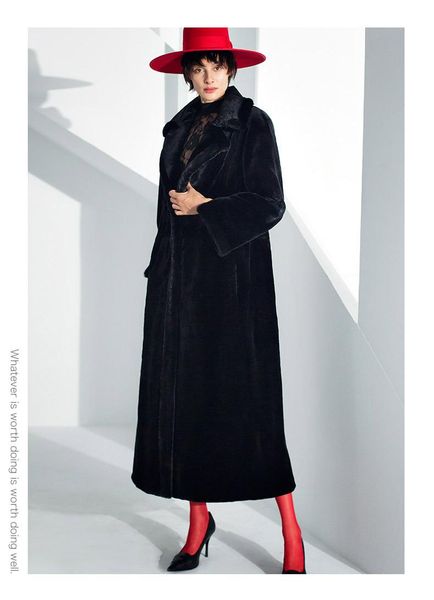women's fur & faux fursarcar luxury real mink coat 2021 long suit with lapel velvet for women fashion winter warm outerwear length, Black
women's fur & faux fursarcar luxury real mink coat 2021 long suit with lapel velvet for women fashion winter warm outerwear length, Black