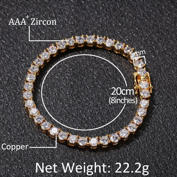 tbtk fashion 3mm 4mm 5mm one row iced out chain gold aaa zirconia tennis bracelet hiphop copper charms wrist luxury jewelry x0509329e, Golden;silver
tbtk fashion 3mm 4mm 5mm one row iced out chain gold aaa zirconia tennis bracelet hiphop copper charms wrist luxury jewelry x0509329e, Golden;silver