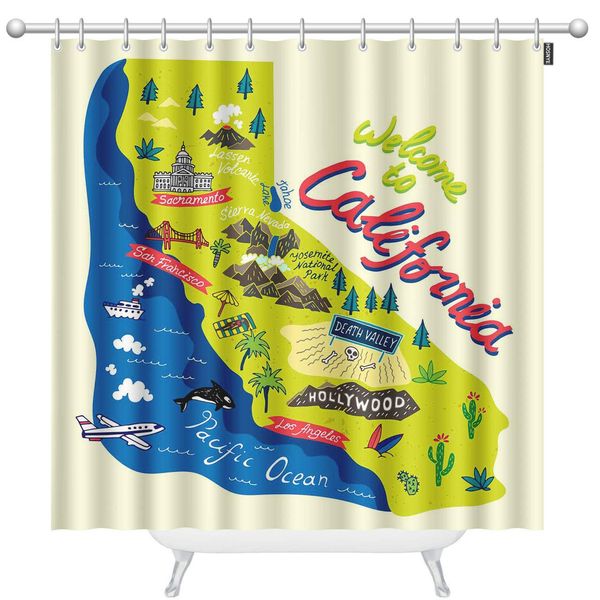 cartoon map shower curtain set with 12 hooks california travels beach palm lake mountain bath curtains modern bathroom
cartoon map shower curtain set with 12 hooks california travels beach palm lake mountain bath curtains modern bathroom