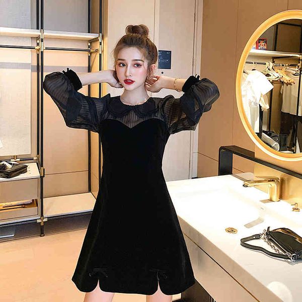 arrival comfortable fashion thick dress formal autumn mesh perspective long elegant sleeves mini to, Black;gray
arrival comfortable fashion thick dress formal autumn mesh perspective long elegant sleeves mini to, Black;gray