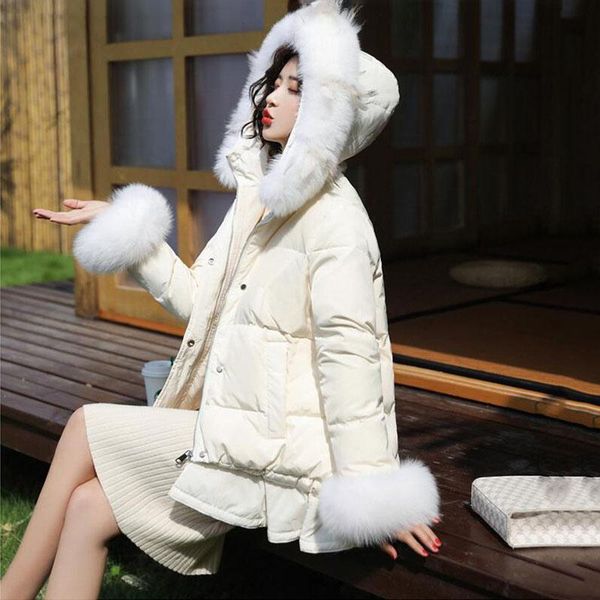 women's down & parkas winter coat women puffer jacket hooded cotton-padded short plus size woman fur collar solid color loose clothes, Black
women's down & parkas winter coat women puffer jacket hooded cotton-padded short plus size woman fur collar solid color loose clothes, Black