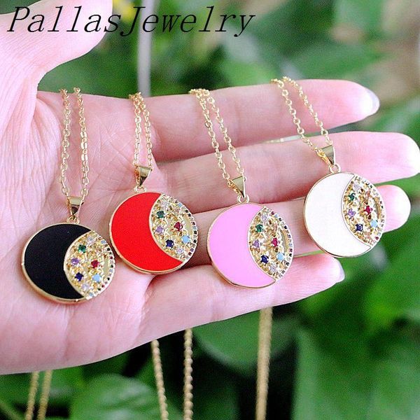 pendant necklaces 10pcs micro pave cz zirconia & enamel mix color round necklace, metal charm,golden jewelry for women, Silver
pendant necklaces 10pcs micro pave cz zirconia & enamel mix color round necklace, metal charm,golden jewelry for women, Silver