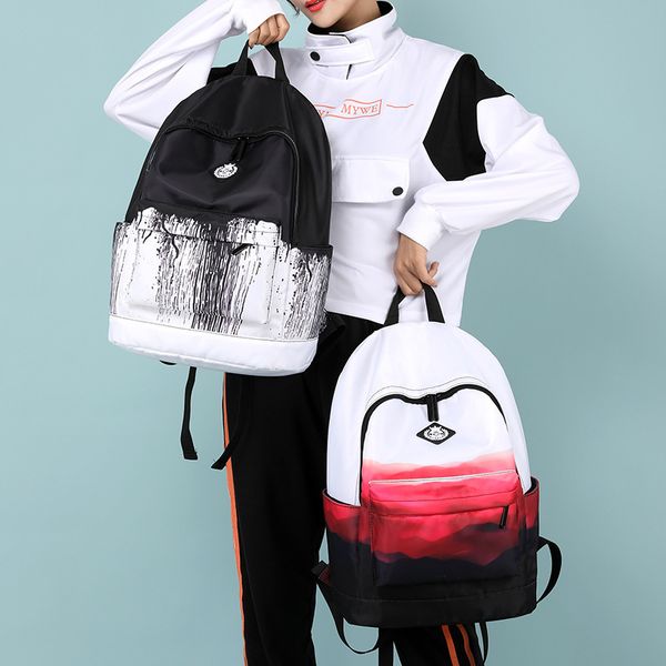 bags backpack schoolbag men's and women's fashion trend korean version high students' ins brand junior middle campus, Black;red
bags backpack schoolbag men's and women's fashion trend korean version high students' ins brand junior middle campus, Black;red
