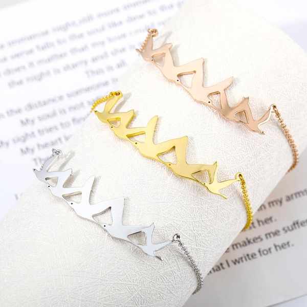gold color peace pigeon bracelet femme stainless steel flying birds dove swallow charm friends gifts bracelets, Golden;silver
gold color peace pigeon bracelet femme stainless steel flying birds dove swallow charm friends gifts bracelets, Golden;silver