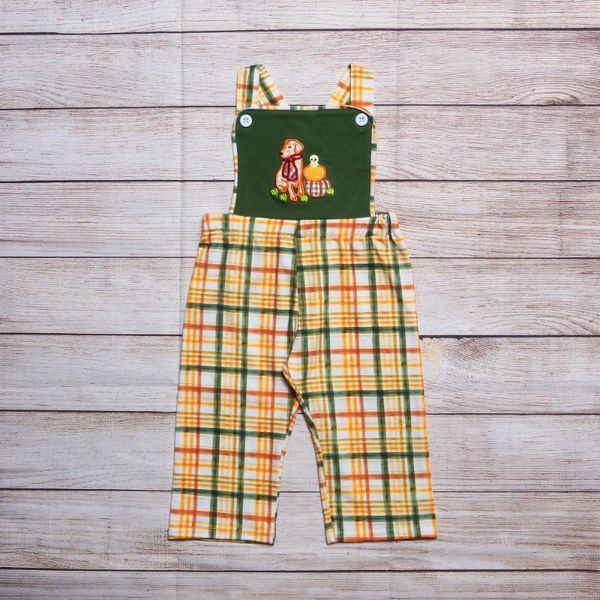 jumpsuits summer clothes boy yellow check sleeveless strap dog and pumpkin embroidery pattern toddler romper, Blue
jumpsuits summer clothes boy yellow check sleeveless strap dog and pumpkin embroidery pattern toddler romper, Blue