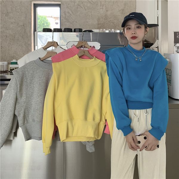 crew neck extra thick sportswear womens hoodies autumn and winter new korean loose pullover sweatshirts, Black
crew neck extra thick sportswear womens hoodies autumn and winter new korean loose pullover sweatshirts, Black