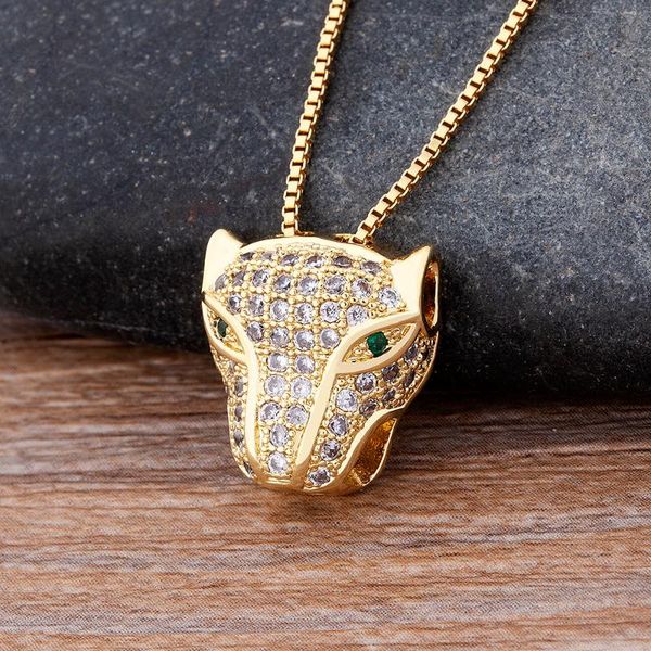pendant necklaces arrival metal animal leopard heard necklace cubic zirconia neck chain charm jewelry for party gift wholesale, Silver
pendant necklaces arrival metal animal leopard heard necklace cubic zirconia neck chain charm jewelry for party gift wholesale, Silver