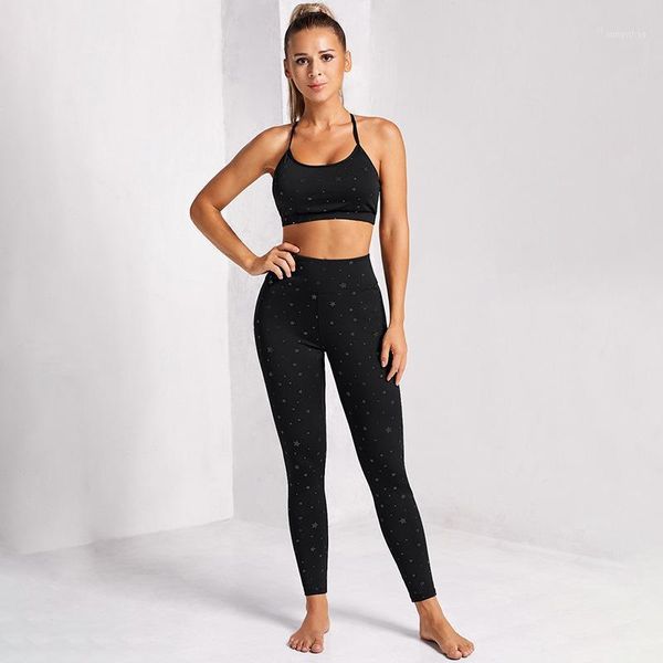 fitness sports set women star leopard print sportswear hollow breathable bodycon quick-drying high stretch clothes women's tracksui, Gray
fitness sports set women star leopard print sportswear hollow breathable bodycon quick-drying high stretch clothes women's tracksui, Gray