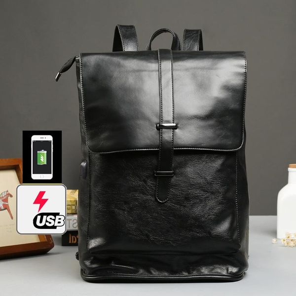backpack external usb charge waterproof leather male 14 inch pu lapbusiness bookbag mochila masculina
backpack external usb charge waterproof leather male 14 inch pu lapbusiness bookbag mochila masculina