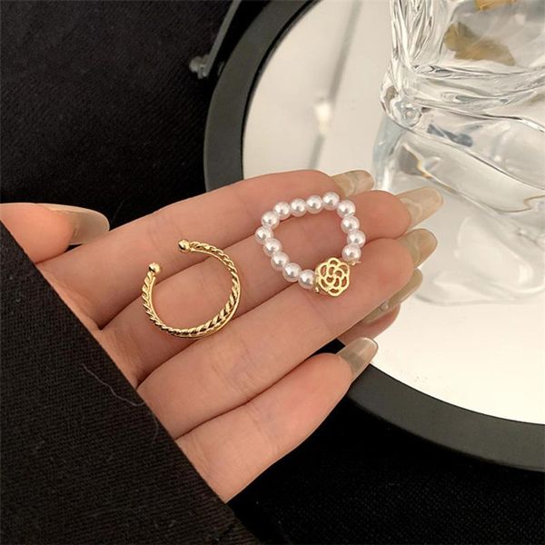 cluster rings two-piece pearl ring 2021 tide small finger women jewelry gift the design feeling flowers, Golden;silver
cluster rings two-piece pearl ring 2021 tide small finger women jewelry gift the design feeling flowers, Golden;silver