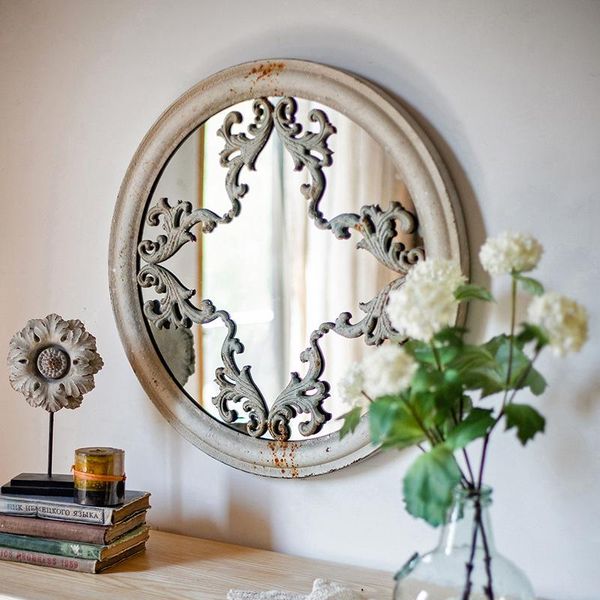 mirrors 60cm retro pattern round mirror makeup iron wall hanging bathroom decor pendant home coffe shop living room background
mirrors 60cm retro pattern round mirror makeup iron wall hanging bathroom decor pendant home coffe shop living room background