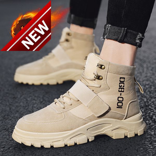 men's new autumn high board korean fashion martin boots work clothes dad sports casual shoes, Black
men's new autumn high board korean fashion martin boots work clothes dad sports casual shoes, Black