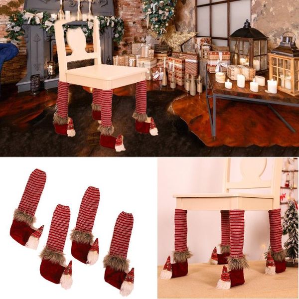 4pcs christmas table foot socks chair leg covers floor protectors non-slip knitting for furnitur silent
4pcs christmas table foot socks chair leg covers floor protectors non-slip knitting for furnitur silent