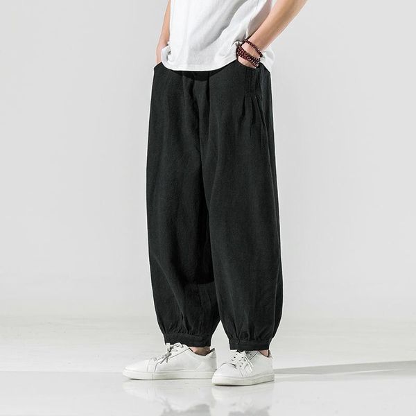 men's pants mrgb 2021 chinese style men cotton linen casual harem wide leg male trousers big sizes vintage clothes, Black
men's pants mrgb 2021 chinese style men cotton linen casual harem wide leg male trousers big sizes vintage clothes, Black