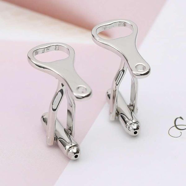 cuff link and tie clip sets men's fine jewelry silver bottle opener all copper cufflinks french fashion shirt, Silver;golden 
cuff link and tie clip sets men's fine jewelry silver bottle opener all copper cufflinks french fashion shirt, Silver;golden