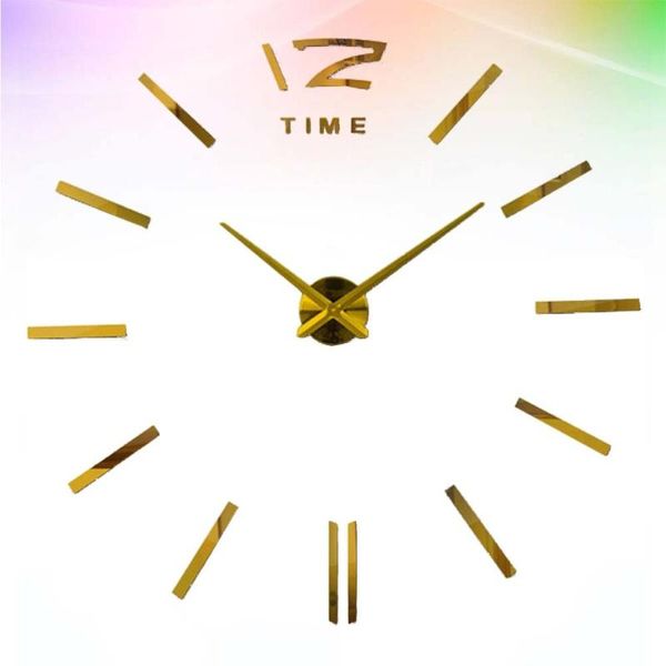 frameless wall clock 3d diy acrylic hanging for living room office without battery (golden) clocks
frameless wall clock 3d diy acrylic hanging for living room office without battery (golden) clocks