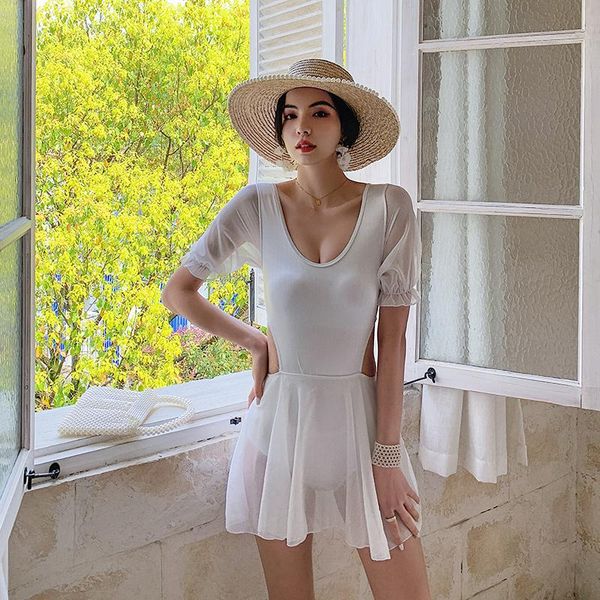 one-piece suits female solid beach bathsuit korea style swim dress cut out swimsuit mesh short sleeve swimwear push up one piece bather
one-piece suits female solid beach bathsuit korea style swim dress cut out swimsuit mesh short sleeve swimwear push up one piece bather