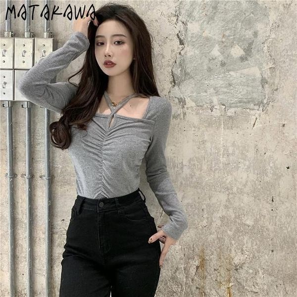 matakawa cotton for spring slim tshirts for women pleated square collar t-shirt long-sleeved bottoming t shirt 210513, White
matakawa cotton for spring slim tshirts for women pleated square collar t-shirt long-sleeved bottoming t shirt 210513, White