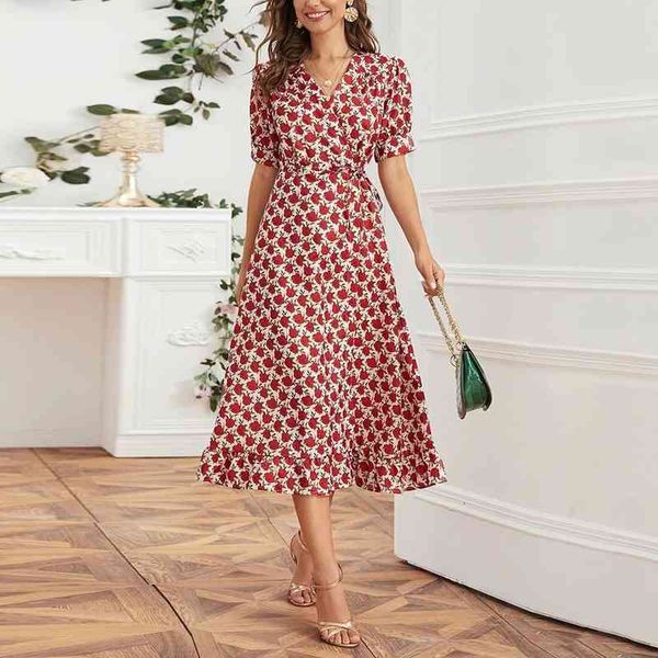 casual dresses ladies elegant v neck floral midi dress summer short sleeve wrap a-line flowers print women office fashion 8atg, Black;gray
casual dresses ladies elegant v neck floral midi dress summer short sleeve wrap a-line flowers print women office fashion 8atg, Black;gray