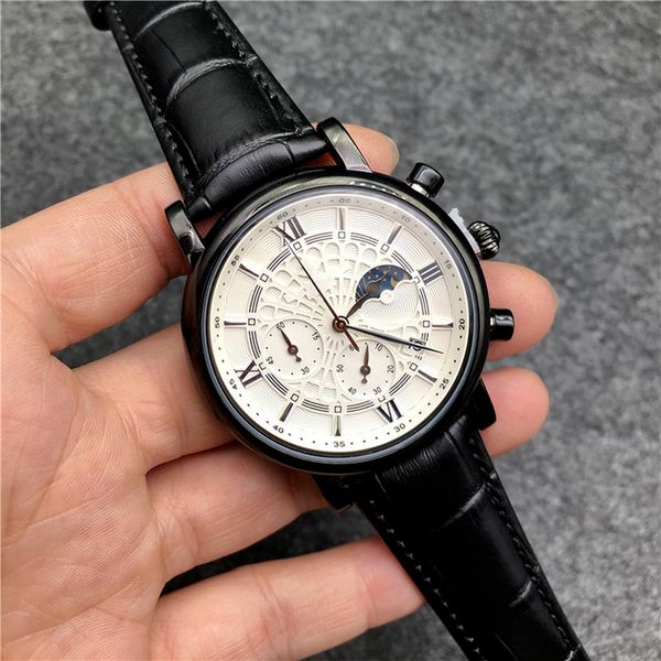 4-3mens watches montre de luxe leather strap 3 dial work fashion designer quartz stainless steel business outdoor sports watch, Slivery;brown
4-3mens watches montre de luxe leather strap 3 dial work fashion designer quartz stainless steel business outdoor sports watch, Slivery;brown