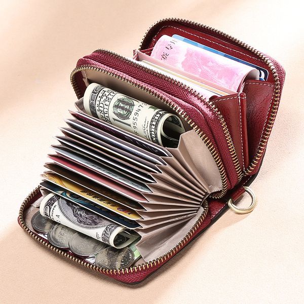 women long organizer wallet solid color hasp mini wallets womens bags wholesale credit card genuine leather black/red/grey qc55, Red;black
women long organizer wallet solid color hasp mini wallets womens bags wholesale credit card genuine leather black/red/grey qc55, Red;black
