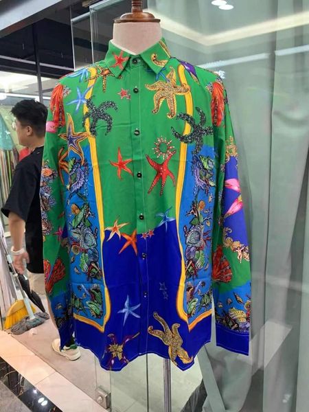 men's casual shirts ik0449 fashion 2021 runway luxury european design party style clothing, White;black
men's casual shirts ik0449 fashion 2021 runway luxury european design party style clothing, White;black