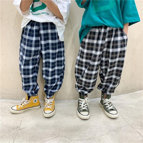 trousers 2021 autumn boys and girls plaid lantern cotton loose casual kids children pants, Blue
trousers 2021 autumn boys and girls plaid lantern cotton loose casual kids children pants, Blue