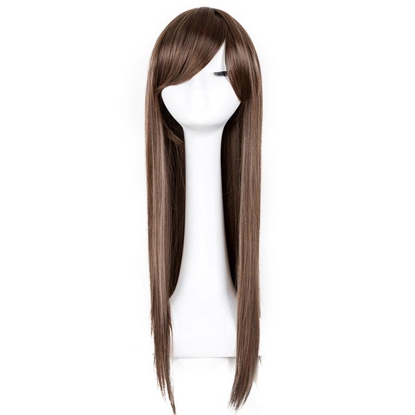 costume accessories fei-show straight wig synthetic heat resistant fiber long light brown hairpiece salon oblique fringe women inclined bang, Silver
costume accessories fei-show straight wig synthetic heat resistant fiber long light brown hairpiece salon oblique fringe women inclined bang, Silver