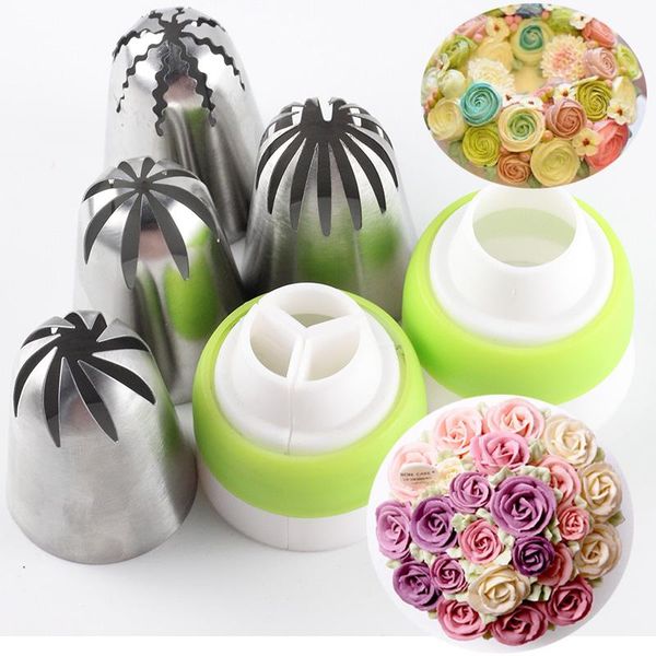 cake tools 6pcs large cream russian nozzles stainless steel icing piping tips set coupler cupcake dessert decorating baking
cake tools 6pcs large cream russian nozzles stainless steel icing piping tips set coupler cupcake dessert decorating baking