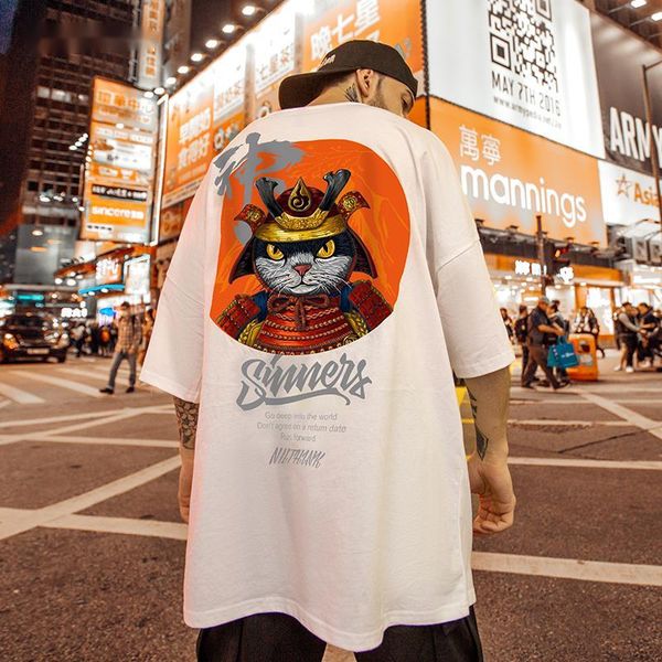 men's t-shirts cotton cool oversized t shirt high street hip hop t-shirt men summer blouse casual loose cat print tshirt streetwear, White;black
men's t-shirts cotton cool oversized t shirt high street hip hop t-shirt men summer blouse casual loose cat print tshirt streetwear, White;black