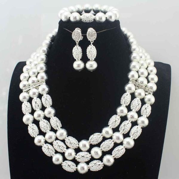 earrings & necklace 2021 african jewelry sets bridal women bracelet coral nigerian wedding gift w13893, Silver
earrings & necklace 2021 african jewelry sets bridal women bracelet coral nigerian wedding gift w13893, Silver