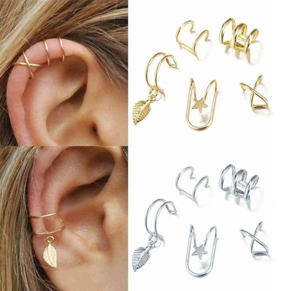 5 pieces/set of punk simple ear clip set ladies fashion jewelry rings non-perforated rings, Silver
5 pieces/set of punk simple ear clip set ladies fashion jewelry rings non-perforated rings, Silver