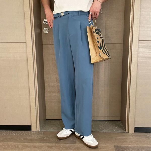 men's suits & blazers blue/black/white suit pants fashion society mens dress korean loose casual wide-leg men straight trousers, White;black
men's suits & blazers blue/black/white suit pants fashion society mens dress korean loose casual wide-leg men straight trousers, White;black