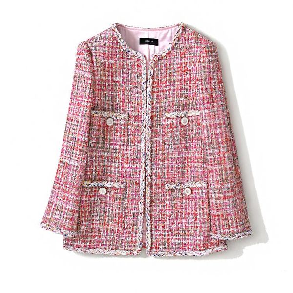 women's jackets weaving small sweet wind tweed nine points fund loose short coat sleeve of the female, Black;brown
women's jackets weaving small sweet wind tweed nine points fund loose short coat sleeve of the female, Black;brown