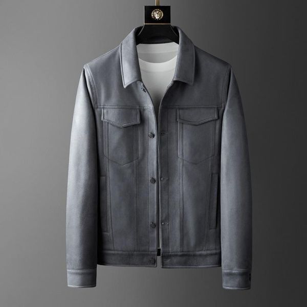 men's tracksuits autumn high-end business leisure thick soft wear-resistant single breasted suede jacket slim coat men, Gray
men's tracksuits autumn high-end business leisure thick soft wear-resistant single breasted suede jacket slim coat men, Gray