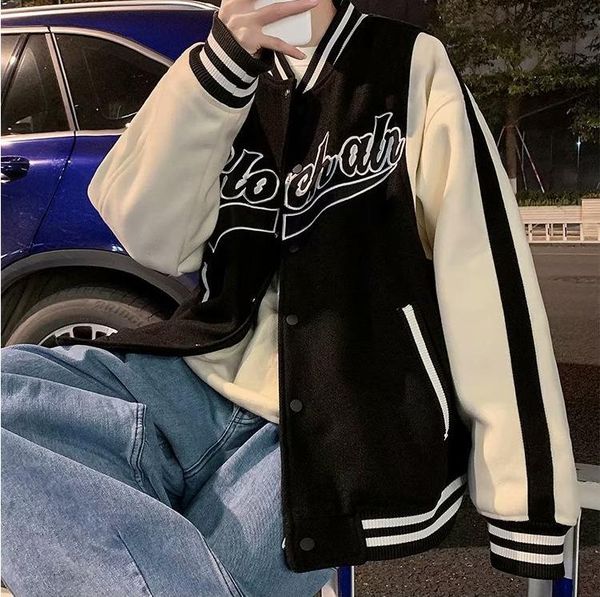 women's jackets 2021 retro embroidery baseball uniform clothes hip hop loose women outerwear fashion oversized, Black;brown
women's jackets 2021 retro embroidery baseball uniform clothes hip hop loose women outerwear fashion oversized, Black;brown