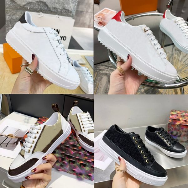 new l designer shoes v mens women calfskin sneakers rainbow trainer for flower motifs vintage sneaker with box, Black
new l designer shoes v mens women calfskin sneakers rainbow trainer for flower motifs vintage sneaker with box, Black