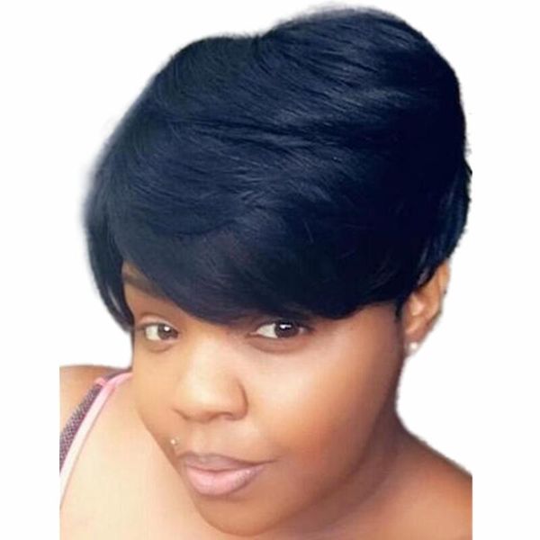 human virgin hair glueless no lace front straight short machine made bob wigs for black women, Black;brown
human virgin hair glueless no lace front straight short machine made bob wigs for black women, Black;brown